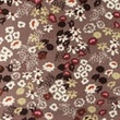 [S1098R-183503] [S1098R] Poplin Tryck Blommor (Mauve)