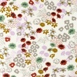 [S1098R-183501] [S1098R] Poplin Tryck Blommor (Off-white)