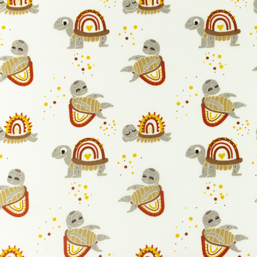 [S1099R] Poplin Printed Turtles