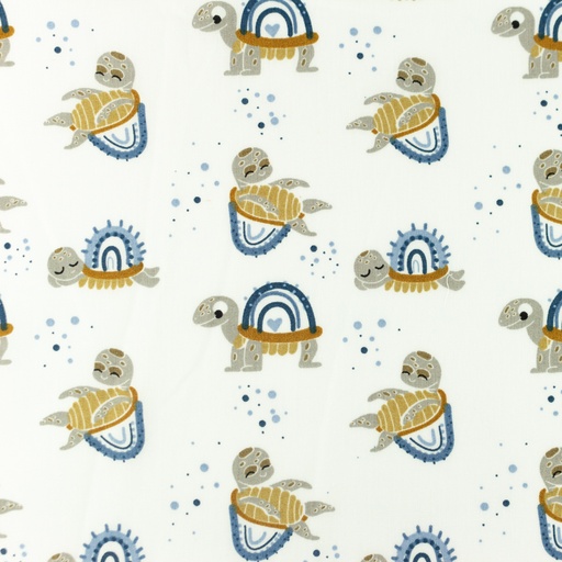 [S1099L] Poplin Printed Turtles