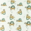 [S1099L-183508] [S1099L] Poplin Printed Turtles (Old Green)