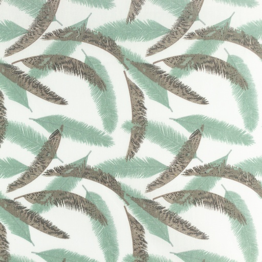 [S1100R] Poplin Printed Cocos Leaf Small