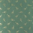 [S1102R-183335] [S1102R] Double Gauze Crinkled Gold Dandelion (Old Green)