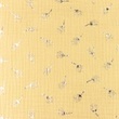 [S1103R-183355] [S1103R] Double Gauze Crinkled Silver Dandelion (Light Yellow)