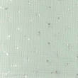 [S1103R-183358] [S1103R] Double Gauze Crinkled Silver Dandelion (Old Mint)