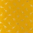 [S1103L-183363] [S1103L] Double Gauze Crinkled Silver Dandelion (Ochre)