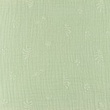 [S1117R-182940] [S1117R] Double Gauze Closed Embroidery Flair Snoozy Fabrics (Old Mint)