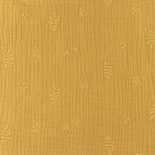 [S1117R] Double Gauze Closed Embroidery Flair Snoozy Fabrics