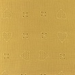 [S1118L-183373] [S1118L] Double Gauze Open Embroidery Heart Snoozy Fabrics (Camel)