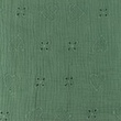 [S1118L-183375] [S1118L] Double Gauze Open Embroidery Heart Snoozy Fabrics (Old Green)