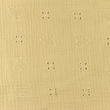 [S1118L-183370] [S1118L] Double Gauze Open Embroidery Heart Snoozy Fabrics (Sand)