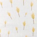 [S1126R-182889] [S1126R] Double Gauze Crinkled Closed Embroidery Flair Digital 1 Snoozy Fabrics (Twig)