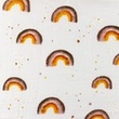 [S1126R-182875] [S1126R] Double Gauze Crinkled Closed Embroidery Flair Digital 1 Snoozy Fabrics (Rainbow)