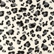 [S1128R-183822] [S1128R] Double Gauze Flat Panther Snoozy Fabrics (White)