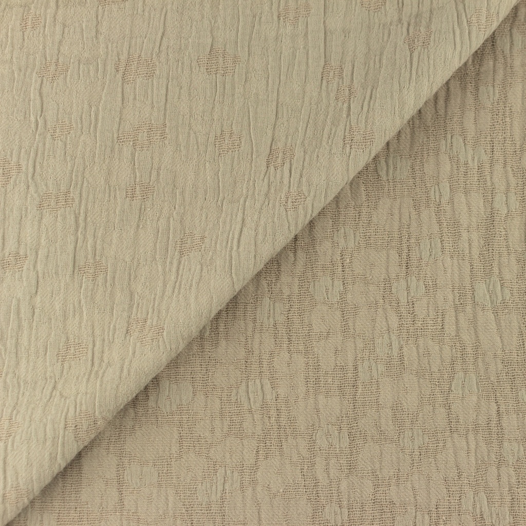 [S1129R] Muślin Bawełniany Melanż Żakard Snoozy Fabrics