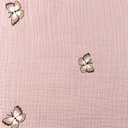 [S1130L-182953] [S1130L] Double Gauze Crinkled Closed Embroidery Butterfly Snoozy Fabrics (Lilac)