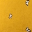 [S1130L-182954] [S1130L] Double Gauze Crinkled Closed Embroidery Butterfly Snoozy Fabrics (Ochre)