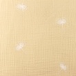 [S1131R-182974] [S1131R] Doppio Garza Increspato Ginkgo Tono Su Tono Ricamo Snoozy Fabrics (Sabbia)