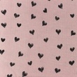 [S1135L-183835] [S1135L] Double Gauze Flat Printed Draw Heart Snoozy Fabrics (Lilac)