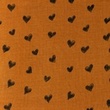 [S1135L-183837] [S1135L] Double Gauze Flat Printed Draw Heart Snoozy Fabrics (Brick)
