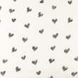 [S1135L-183832] [S1135L] Double Gauze Flat Printed Draw Heart Snoozy Fabrics (White)