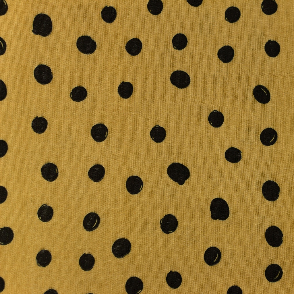 [S1136R] Hydrofil Bomull Platt Tryckt Signerad Prickar Snoozy Fabrics