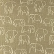 [S1137L-183858] [S1137L] Double Gauze Elephants Snoozy Fabrics (Pebble)