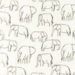 [S1137L-183857] [S1137L] Double Gauze Elephants Snoozy Fabrics (White)