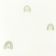 [S1141L-182964] [S1141L] Double Gauze Crinkled Closed Embroidery Rainbow Snoozy Fabrics (Old Green)