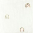 [S1141L-182962] [S1141L] Double Gauze Crinkled Closed Embroidery Rainbow Snoozy Fabrics (Old Pink)