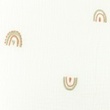 [S1141L-182965] [S1141L] Double Gauze Crinkled Closed Embroidery Rainbow Snoozy Fabrics (Salmon)