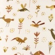 [S1142R-183721] [S1142R] Muślin Bawełniany Mieszkanie Drukowane Zwierzęta Leśne Snoozy Fabrics (Mleczna Biel)