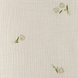 [S1144L-182983] [S1144L] Double Gauze Closed Embroidery Dutch Flower (Light Grey)