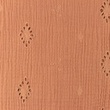 [S1146R-182924] [S1146R] Double Gauze Crinkled Open Embroidery Flower (Salmon)