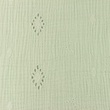 [S1146L-182926] [S1146L] Double Gauze Crinkled Open Embroidery Flower (Old Mint)