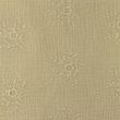 [S1147R-183401] [S1147R] Double Gauze Crinkled Closed Embroidery Flower (Pebble)