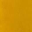 [S1147R-183407] [S1147R] Double Gauze Crinkled Closed Embroidery Flower (Ochre)