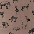 [S1148R-183519] [S1148R] Poplin Printed Wildlife Snoozy Fabrics (Mauve)