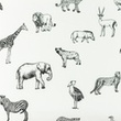 [S1148R-183515] [S1148R] Popeline Imprimé Faune Snoozy Fabrics (Blanc)