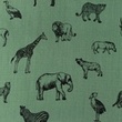[S1148R-183517] [S1148R] Poplin Printed Wildlife Snoozy Fabrics (Dark Old Green)