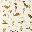 [S1150R-183454] [S1150R] Popelina z Nadrukiem Zwierzęta Leśne Snoozy Fabrics (Mleczna Biel)