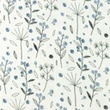 [S1158L-183901] [S1158L] Double Gauze Crinkled Printed Wild Berries Snoozy Fabrics (Old Blue)