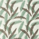 [S1161L-183715] [S1161L] Double Gauze Flat Printed Cocos Leaf Small (Old Green)