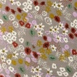 [S1162L-183775] [S1162L] Double Gauze Flat Printed Flowers (Pebble)