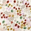 [S1162L-183774] [S1162L] Double Gauze Flat Printed Flowers (Offwhite)
