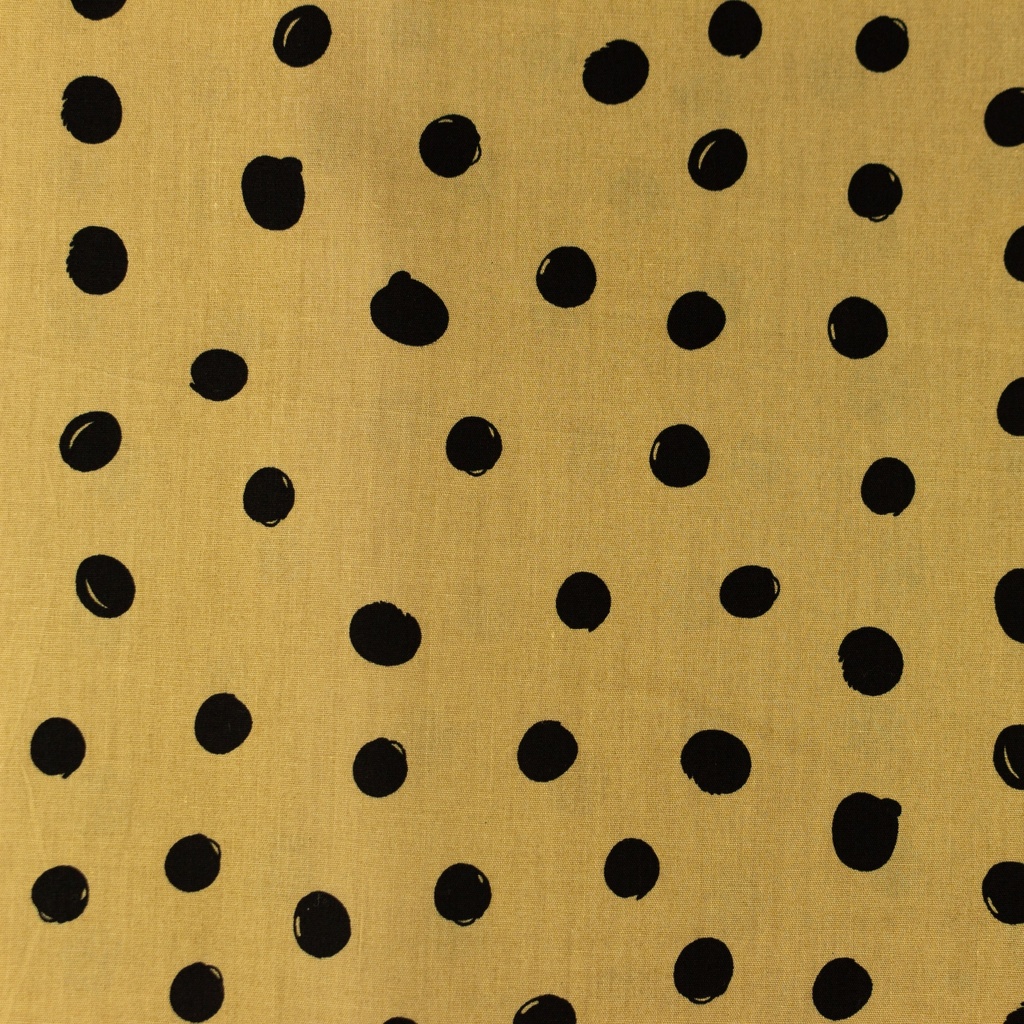 [S1154R] Poplin Printed Draw Dots Snoozy Fabrics