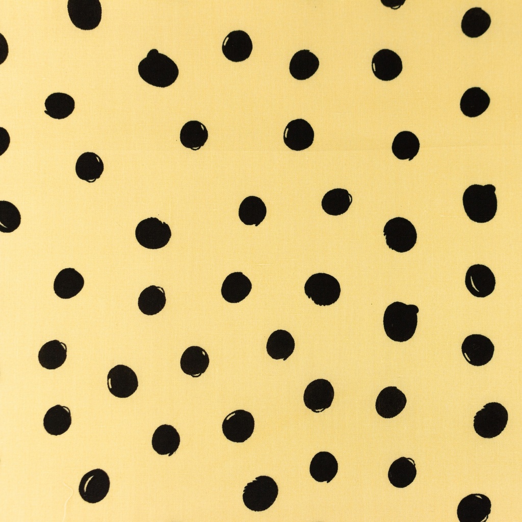 [S1154R] Poplin Tryck Signerad Prickar Snoozy Fabrics