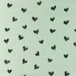 [S1155L-183673] [S1155L] Poplin Printed Draw Heart Snoozy Fabrics (Old Mint)