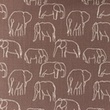 [S1156R-183485] [S1156R] Poplin Printed Elephants Line Art Snoozy Fabrics (Mauve)