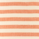 [S1167L-182916] [S1167L] Double Gauze Melange Woven Stripes Snoozy Fabrics (Coral)